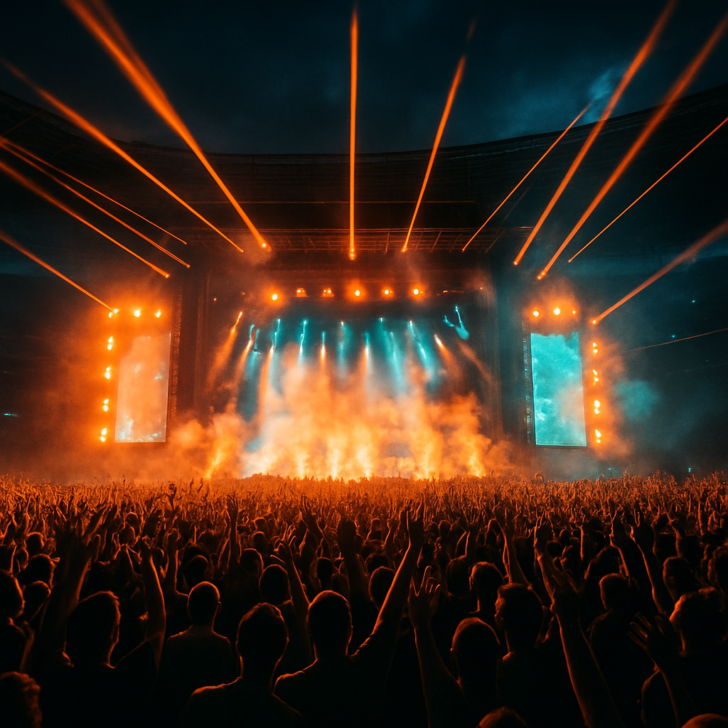 Epic concert crowd